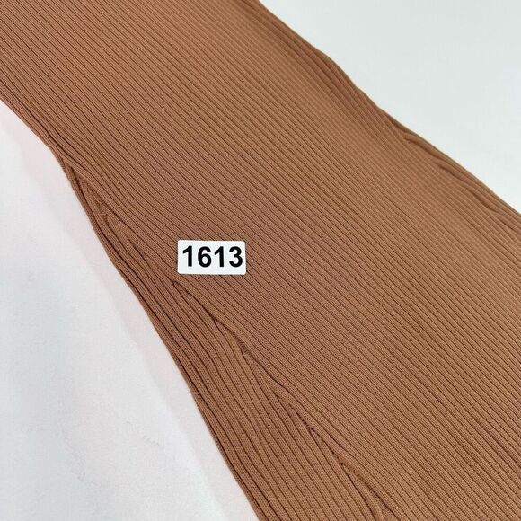 Allfenix Dress Womens Medium Brown Sleeveless Scoop Neck Maxi ribbed Elegant - Picture 9 of 9